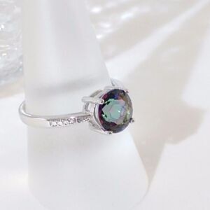 Mystic Gemstone 2 Carats Ring Size 8